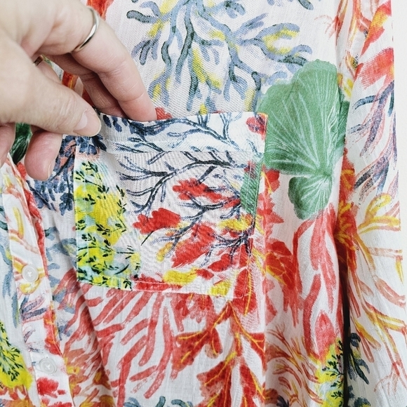 True Destinations Swimsuit Shirt Dress Coverup, size Large - Picture 6 of 10